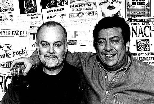John Peel with TJS owner John Sicolo